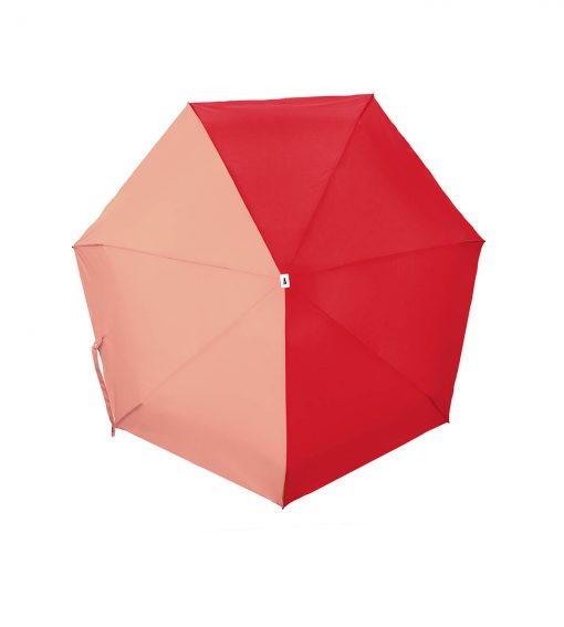 Red & Coral Pink folding compact umbrella – EDMOND