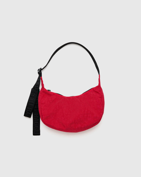 Baggu Small Nylon Crescent Bag - Candy Apple