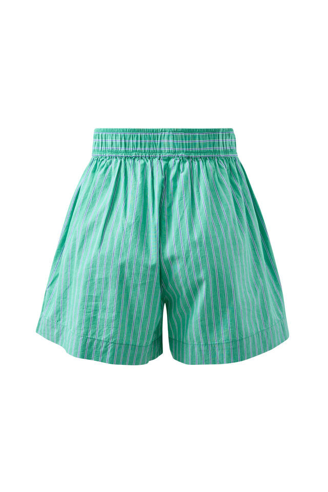Mila Short - Zesty Green Stripe