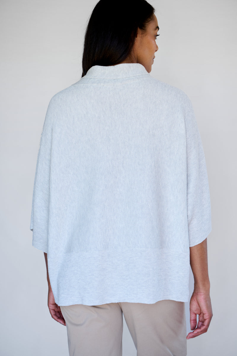 Ava Knit Pullover - Pale Grey