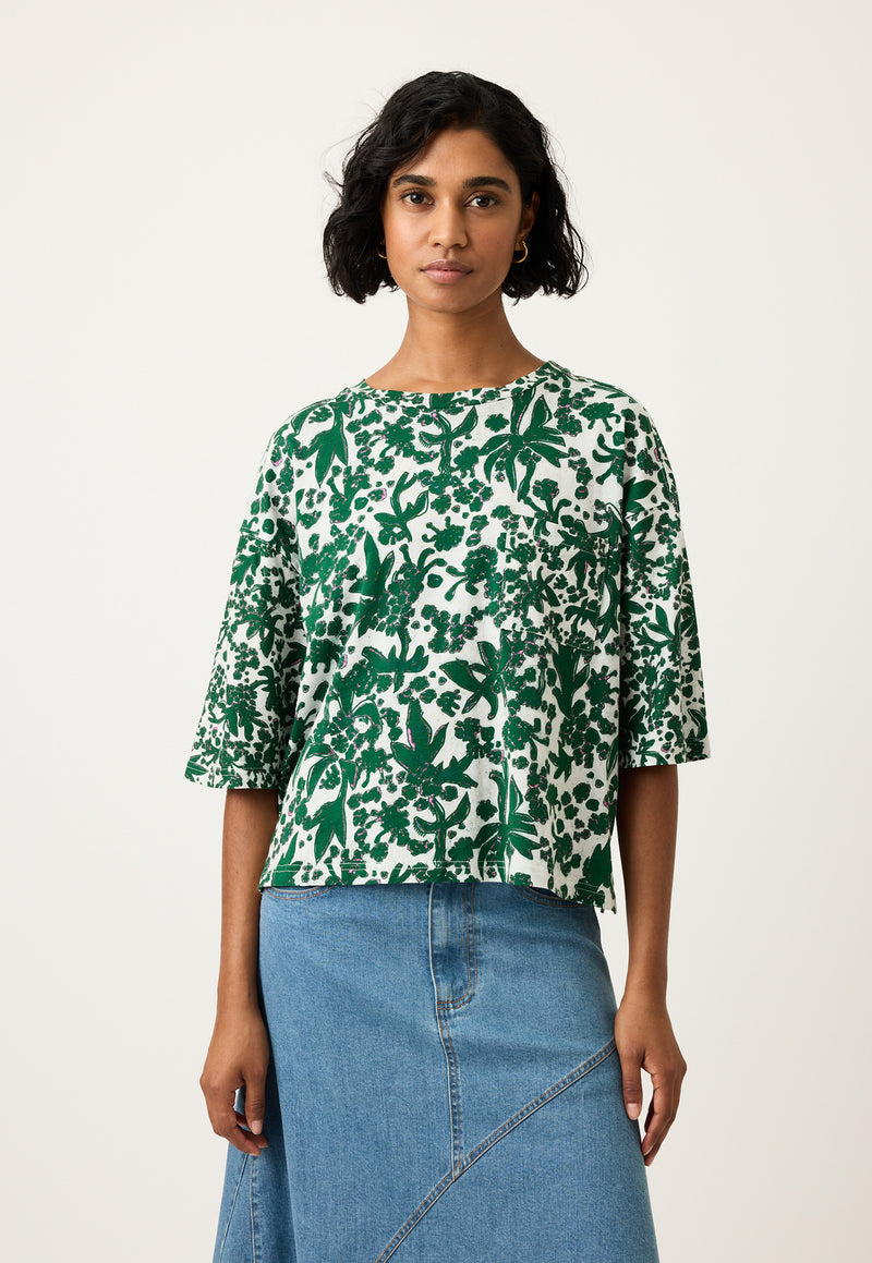 Tasmin Boxy Tee - Parsley