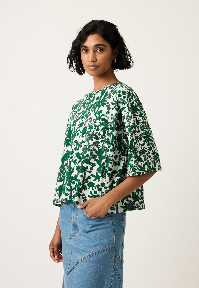 Tasmin Boxy Tee - Parsley