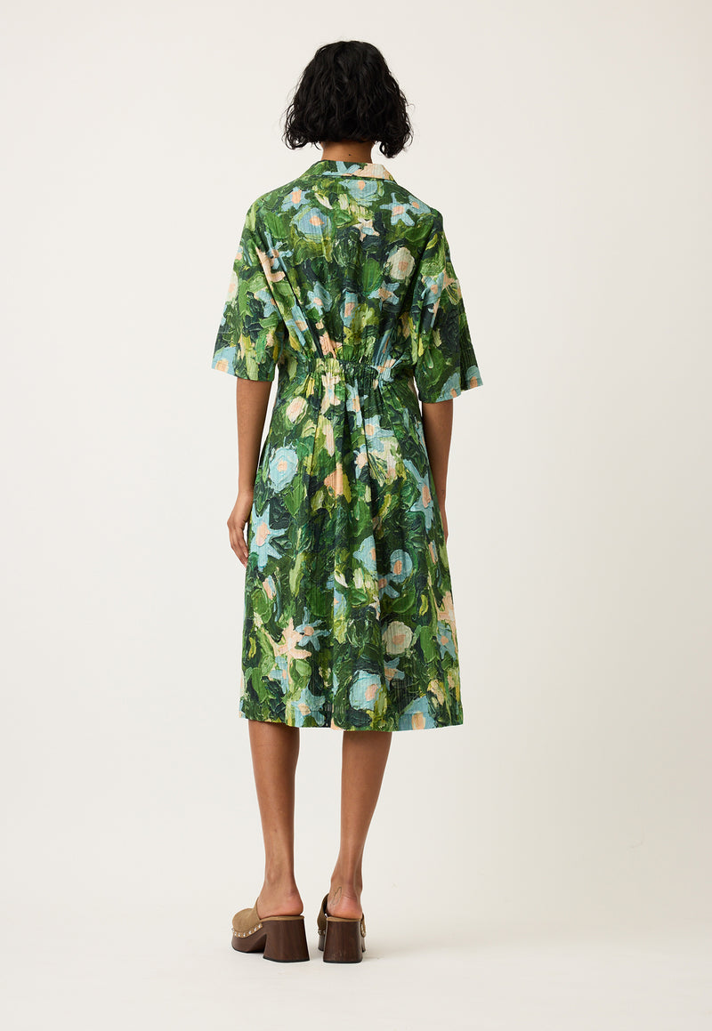 Paloma Short Sleeve Dress - Garden
