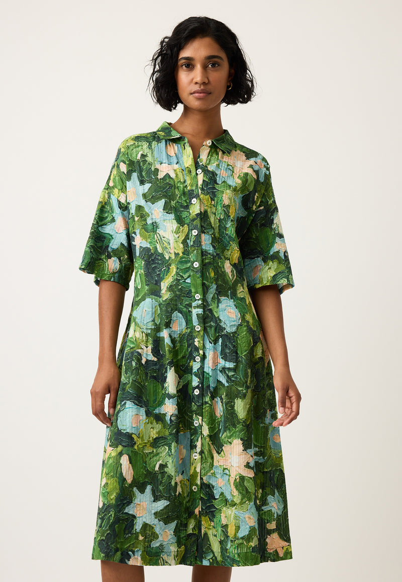 Paloma Short Sleeve Dress - Garden