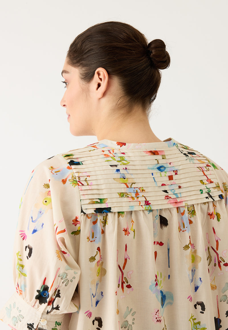 Gwen Blouse - Watercolour Cream