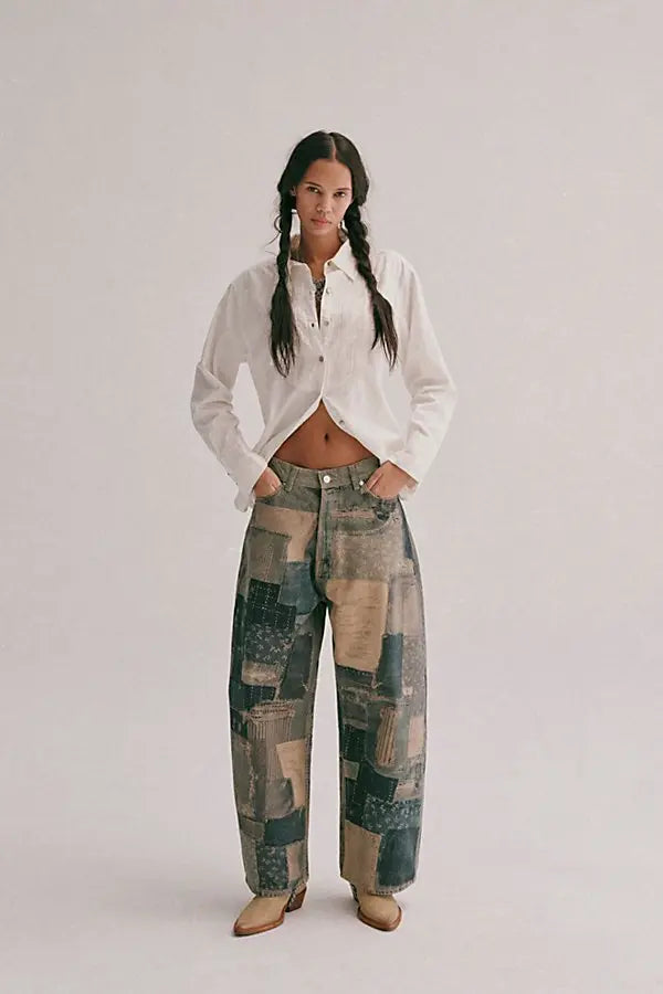Illusions Printed Relaxed Jean