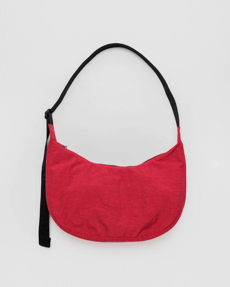 Baggu Medium Nylon Crescent Bag - Candy Apple