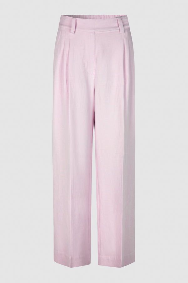 Lino New Trouser - Lavender Fog