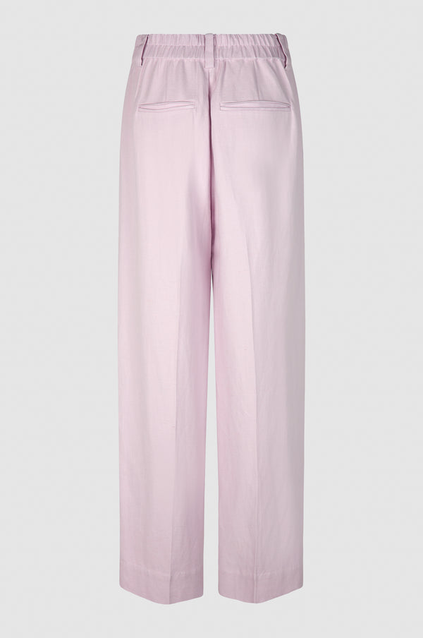 Lino New Trouser - Lavender Fog