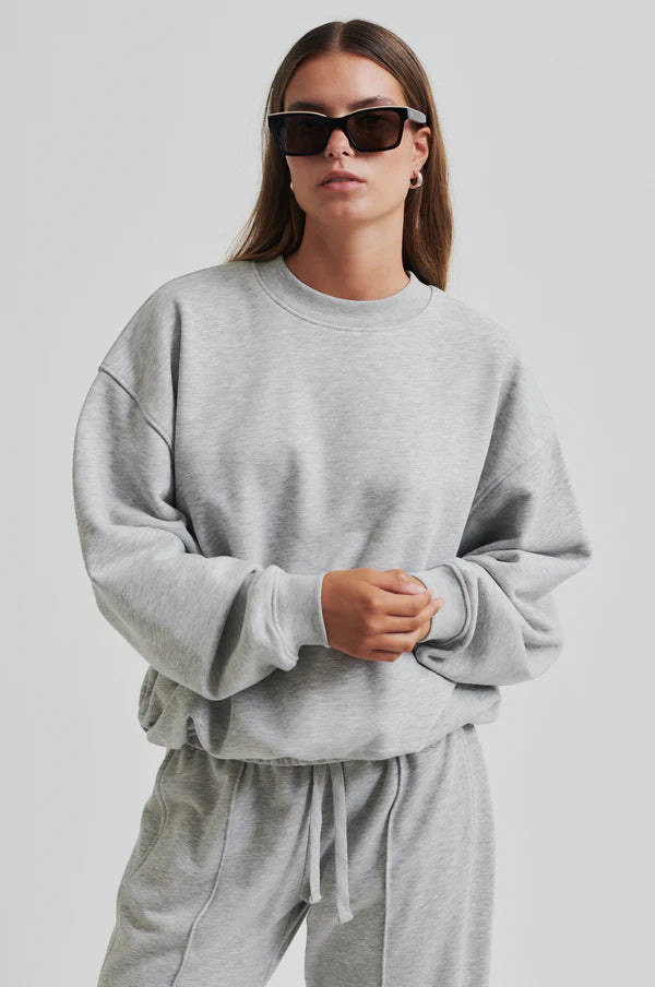 Abadell Balloon Sweat - Grey Melange