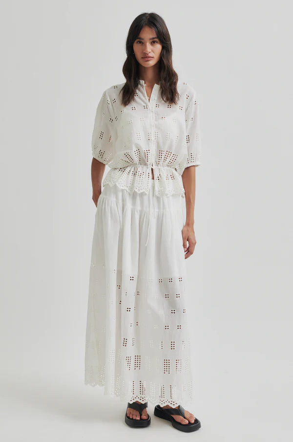 Elenore Shirt - White Alyssum