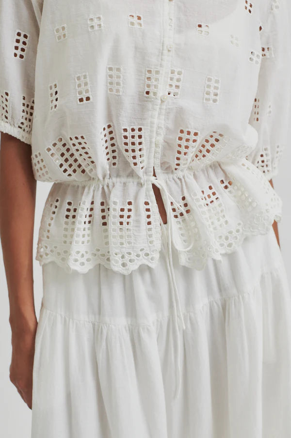 Elenore Shirt - White Alyssum
