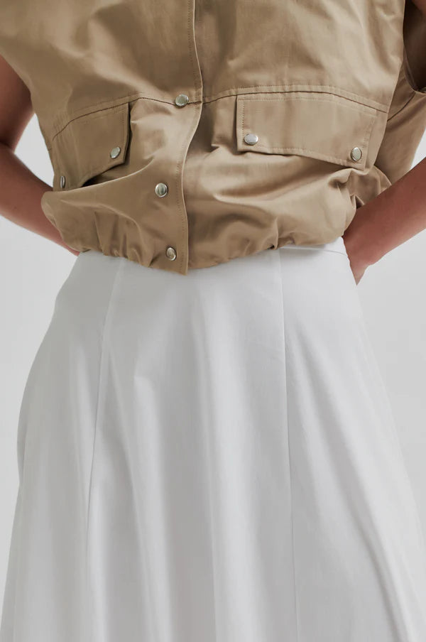 Viktoria Balloon Skirt - White