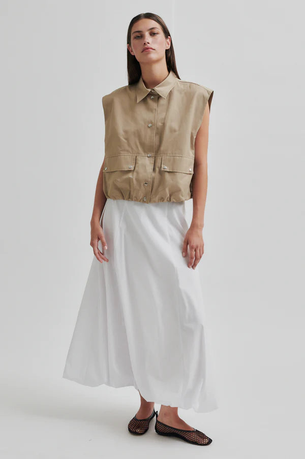 Viktoria Balloon Skirt - White