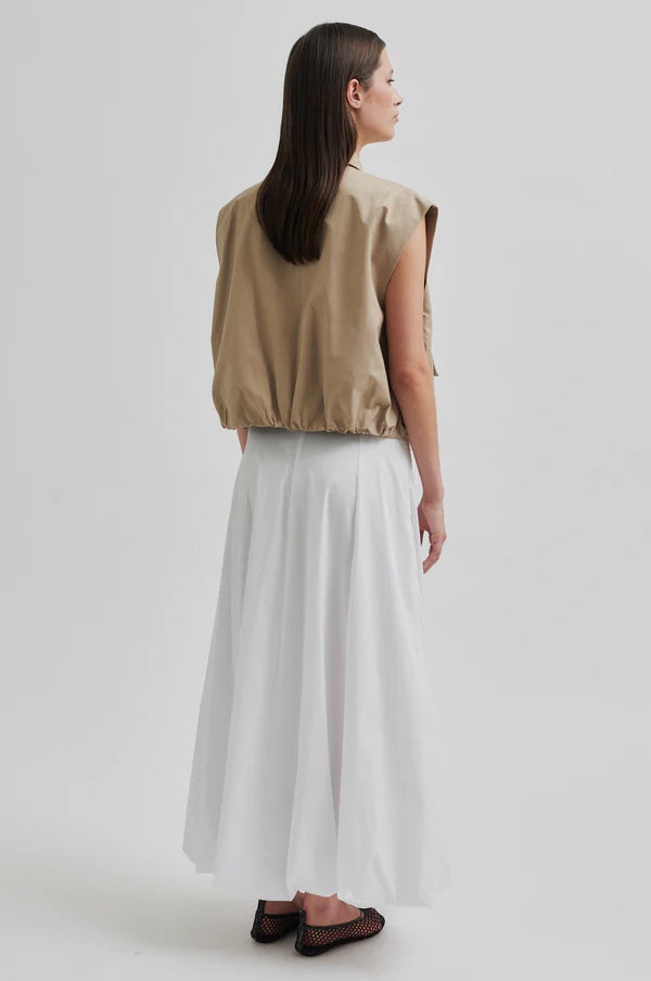 Viktoria Balloon Skirt - White