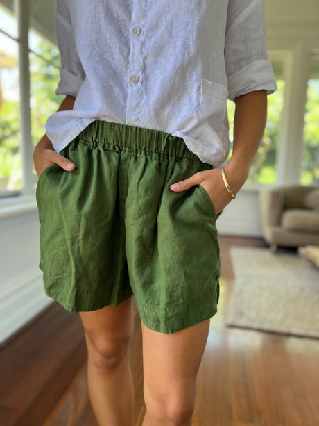 Abbey Shorts - Moss