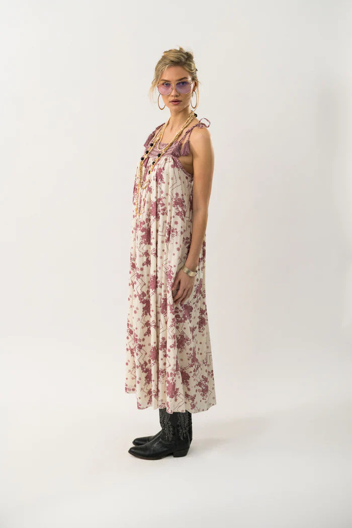 Ango Maxi Dress - Flower Print