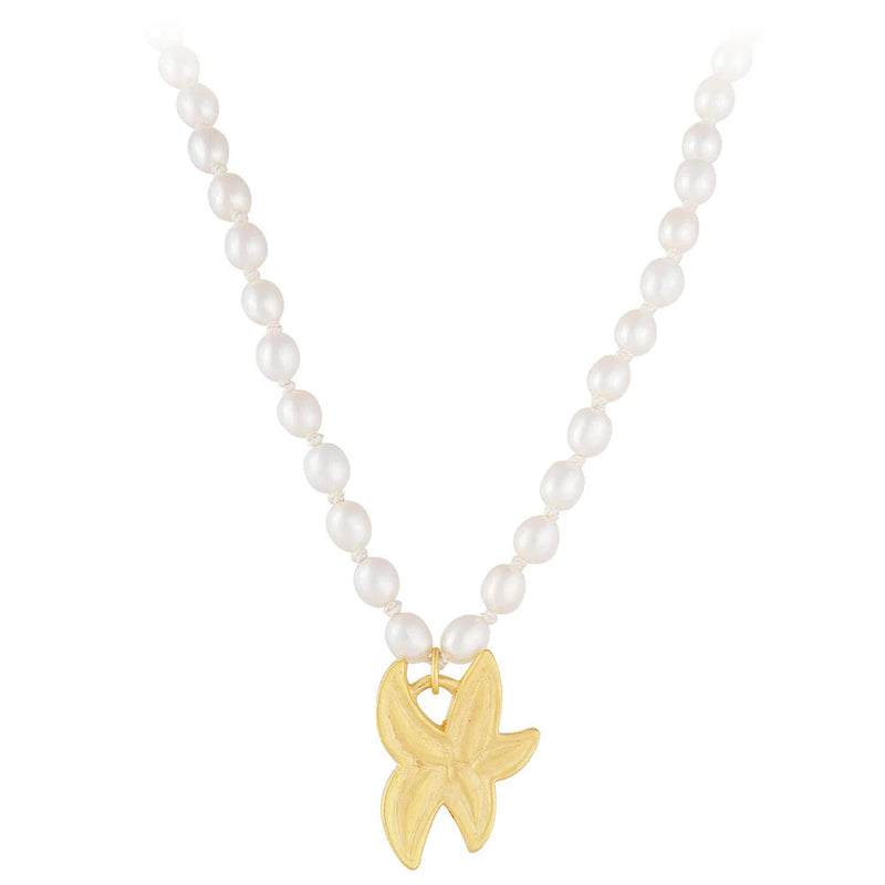 Starfish Pearl Necklace