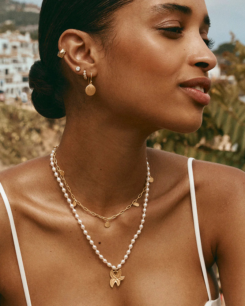 Starfish Pearl Necklace