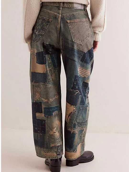 Illusions Printed Relaxed Jean