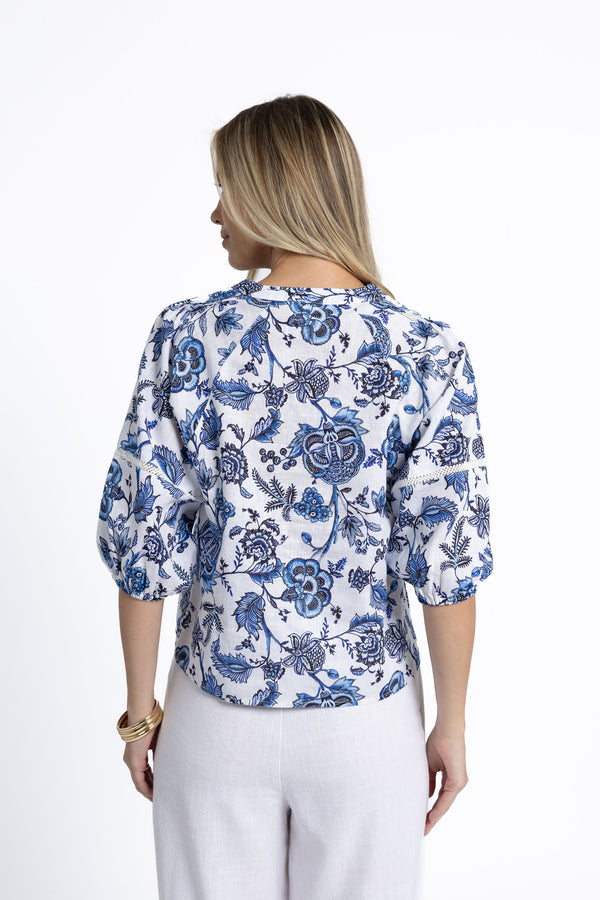 Rosa Blouse - Le Jardin Print