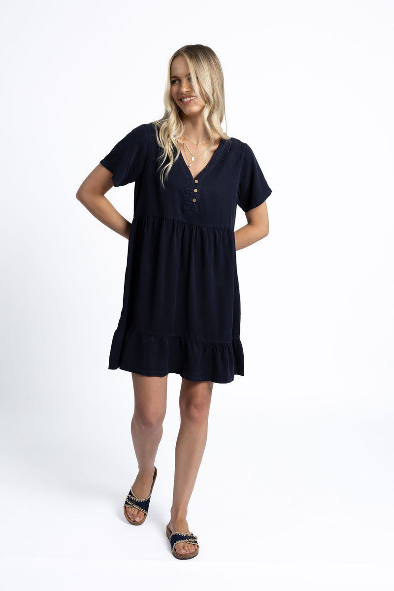 Holly Dress - Navy