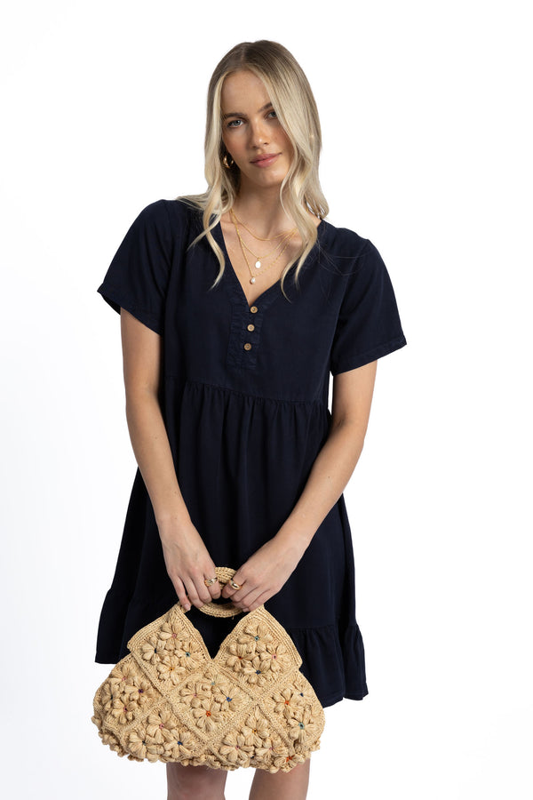 Holly Dress - Navy