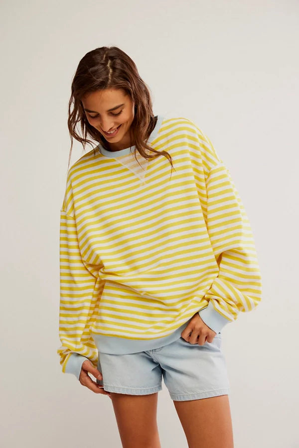 Classic Striped Crew - Dandelion