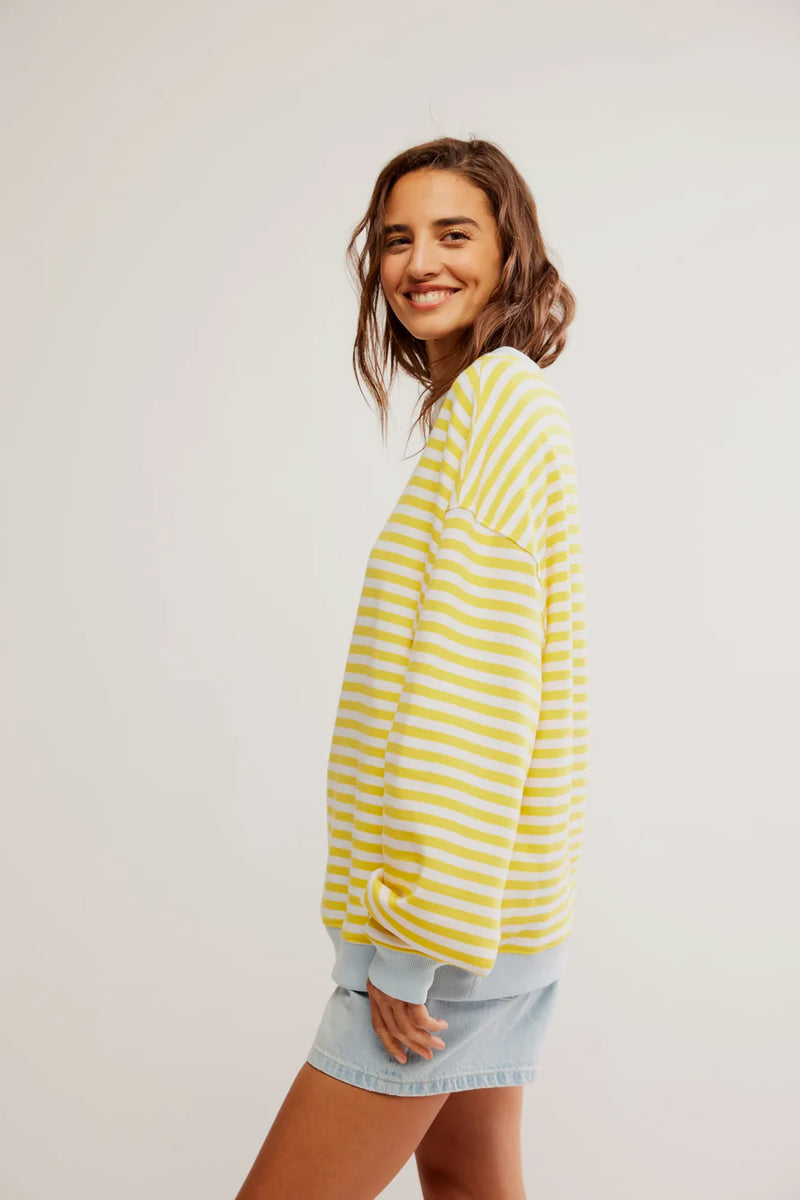 Classic Striped Crew - Dandelion