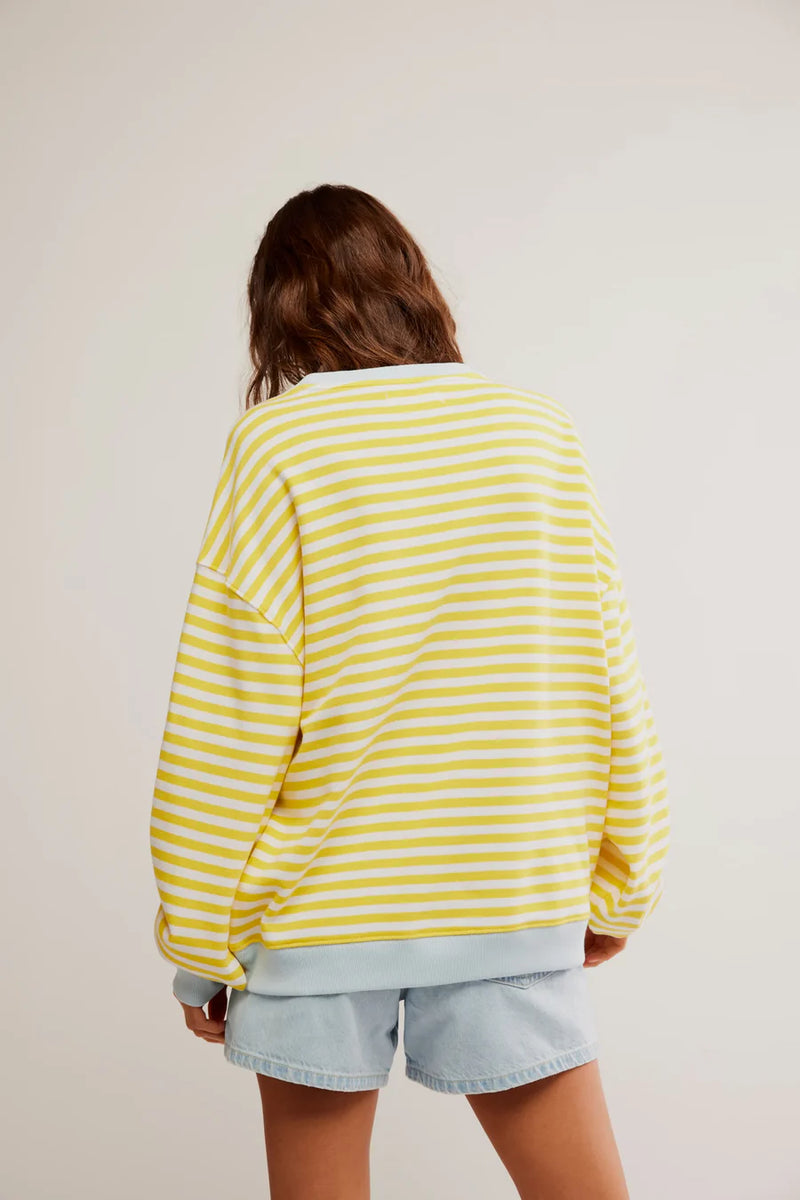 Classic Striped Crew - Dandelion