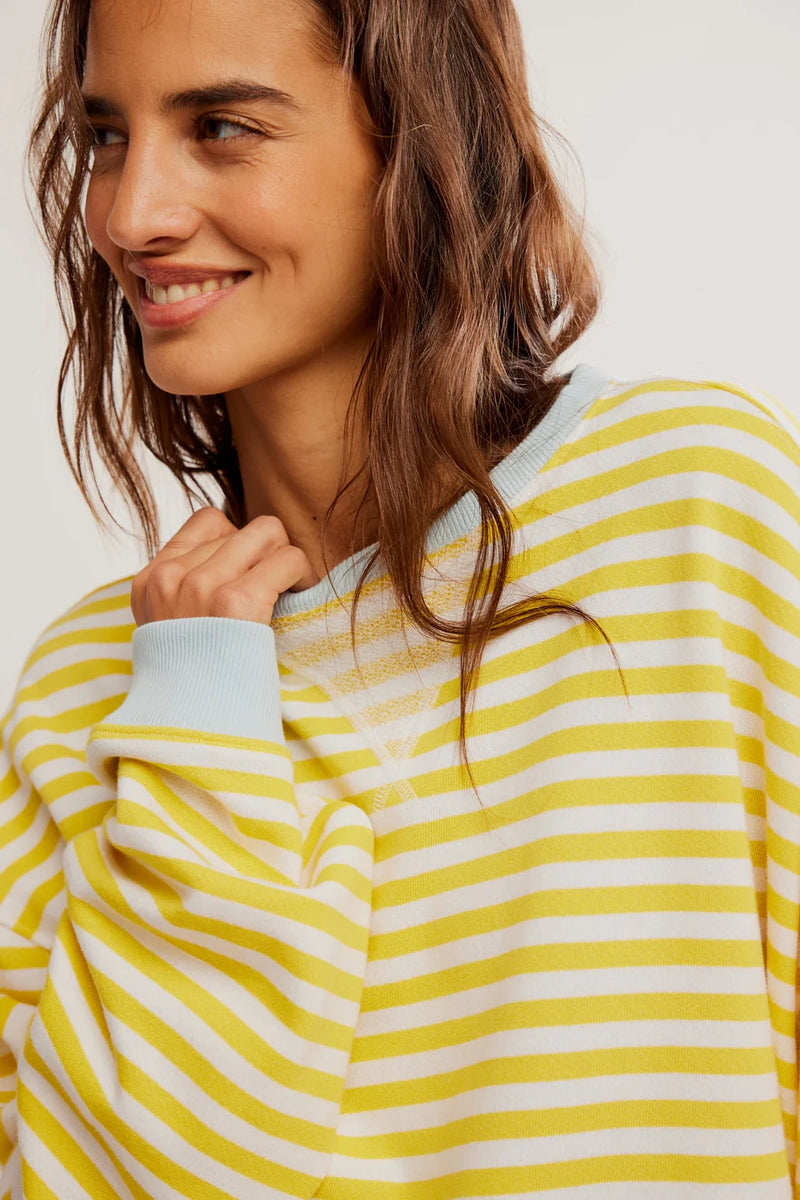 Classic Striped Crew - Dandelion