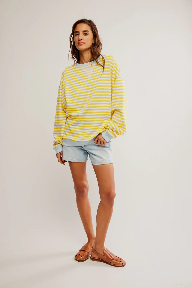Classic Striped Crew - Dandelion
