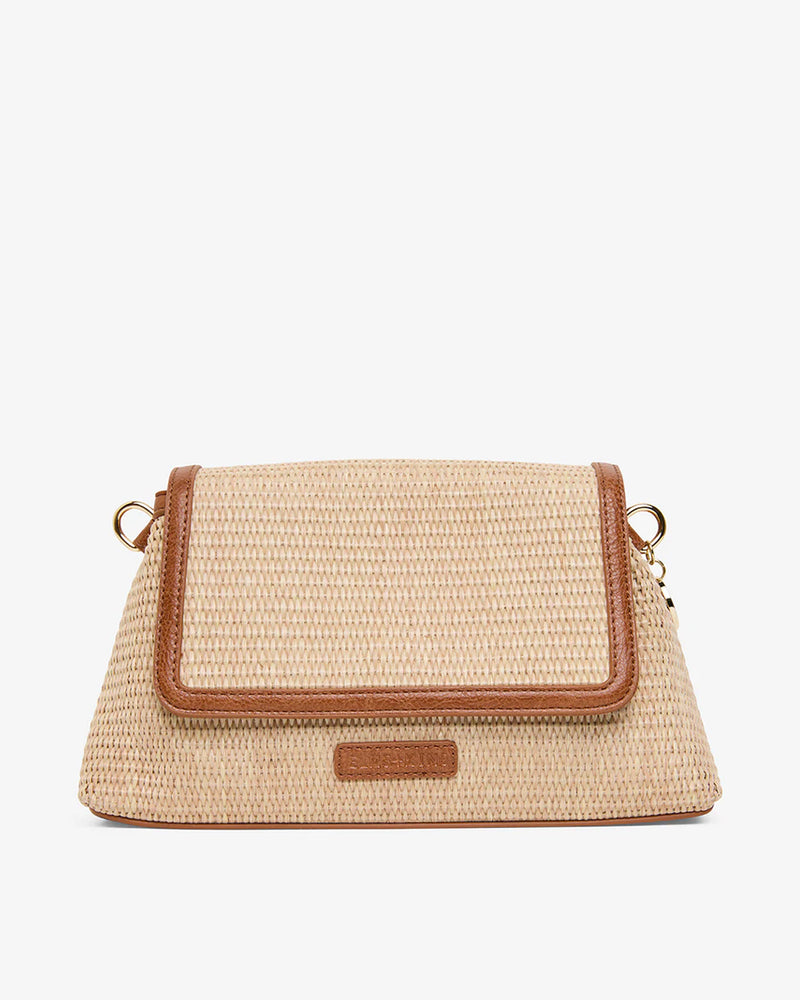 Lugano Crossbody Bag - Tan Weave