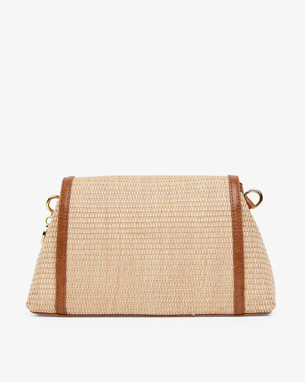 Lugano Crossbody Bag - Tan Weave