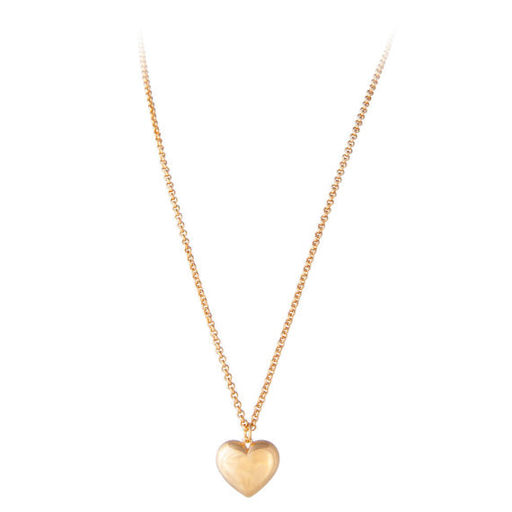 Puffed Heart Necklace