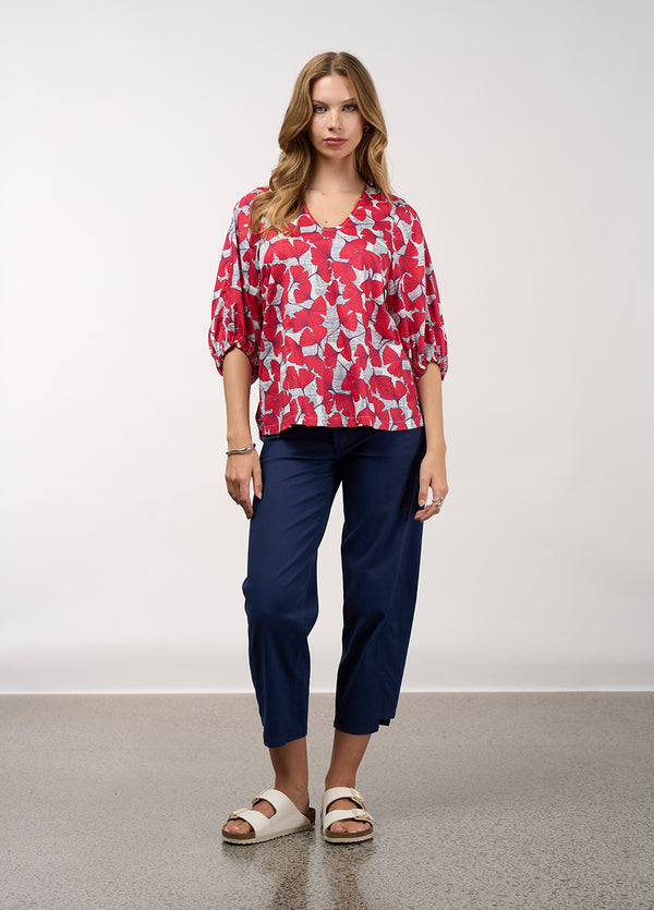 Take Flight Top - Poppy