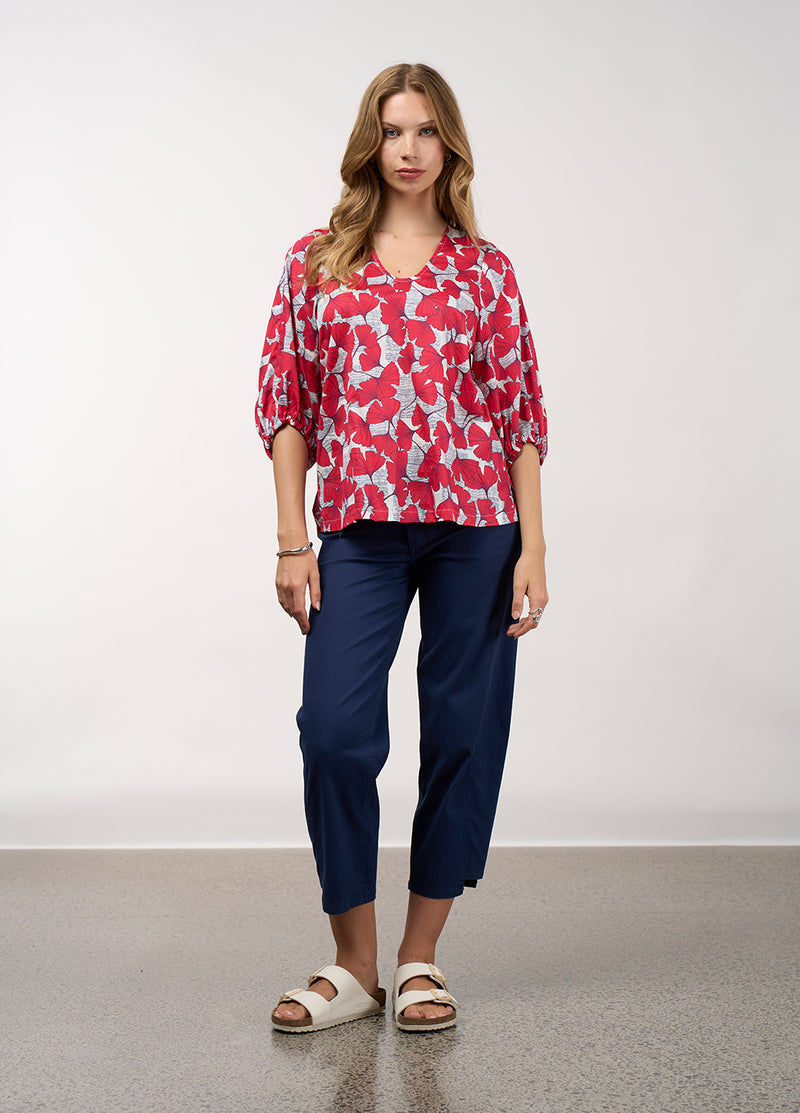 Take Flight Top - Poppy