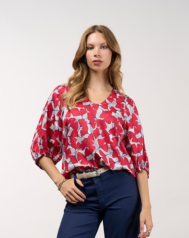 Take Flight Top - Poppy