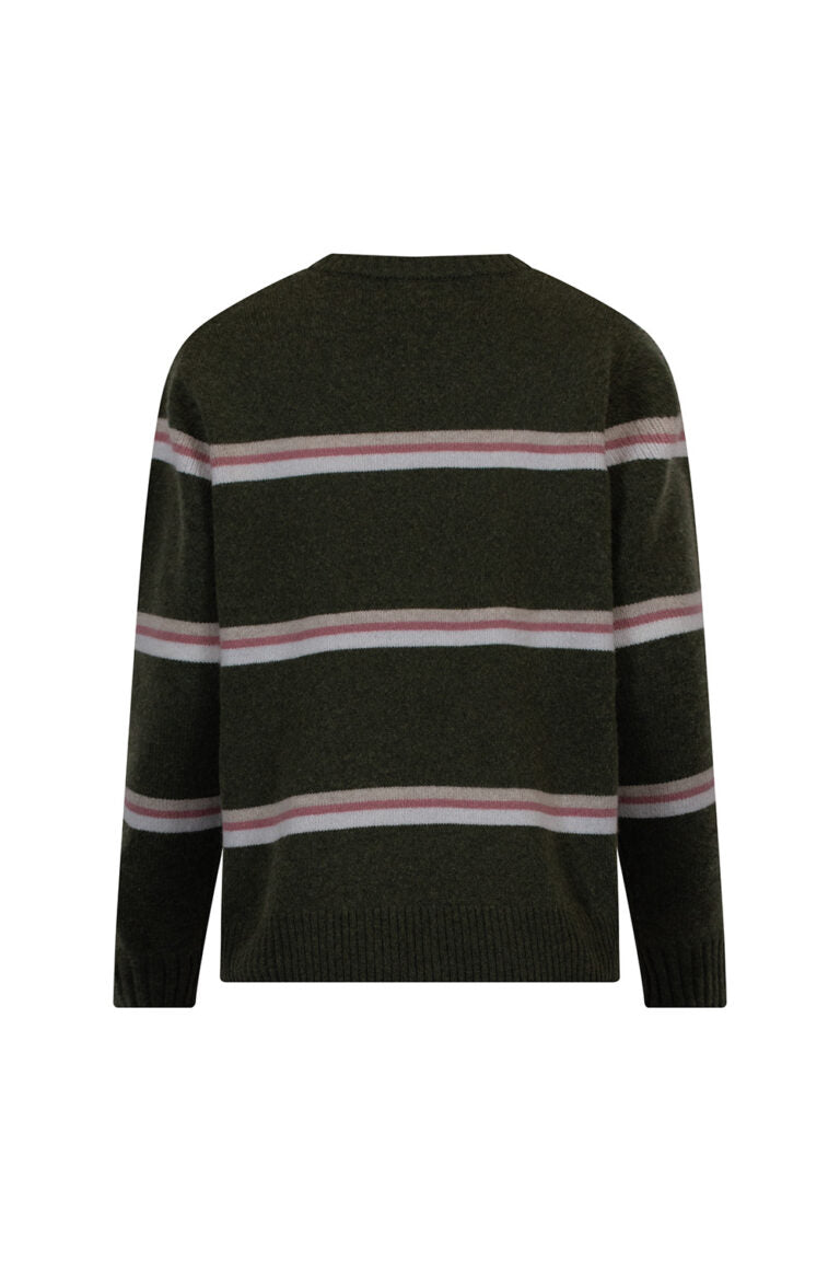 Compass Stripe Sweater - Grass