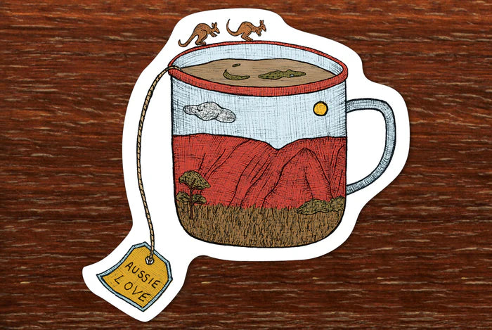 Outback Teacup Magnet