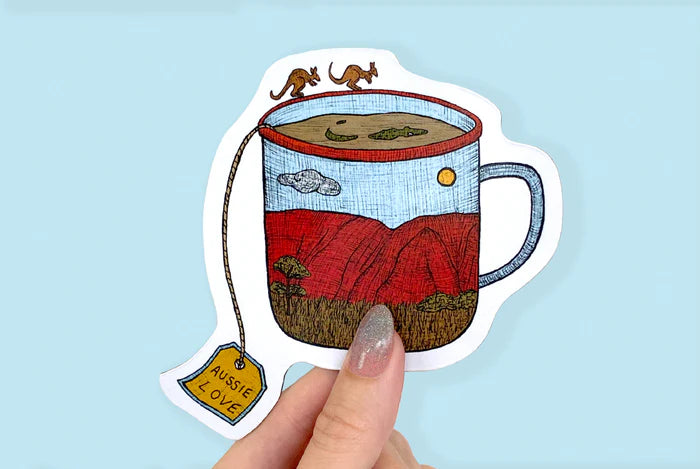 Outback Teacup Magnet