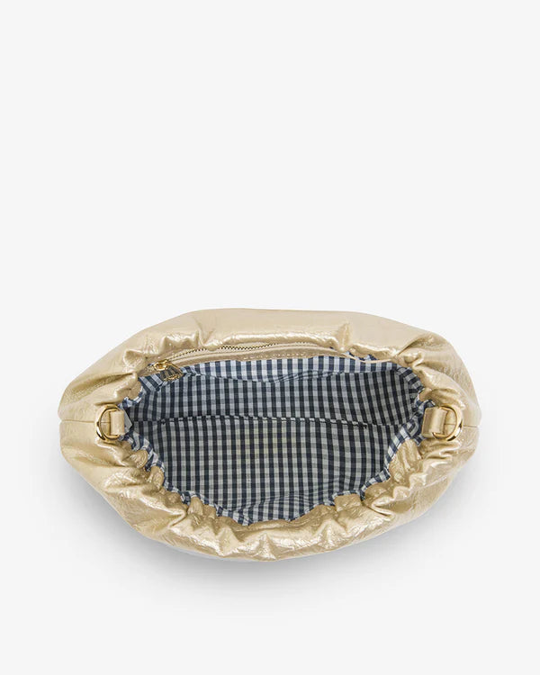 Monty Crossbody Bag - Light Gold Crinkle