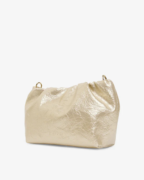 Monty Crossbody Bag - Light Gold Crinkle
