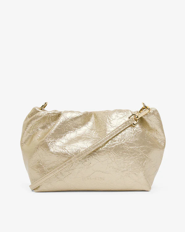 Monty Crossbody Bag - Light Gold Crinkle