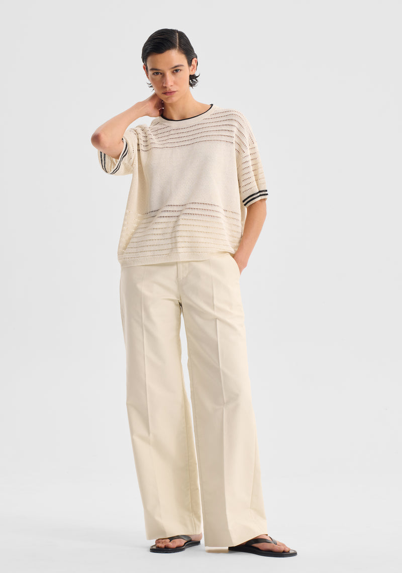 Dallas Knit Tee - Milk