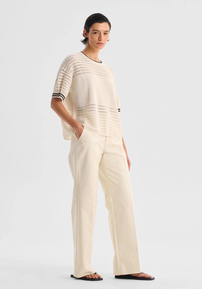 Dallas Knit Tee - Milk