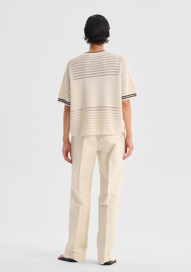 Dallas Knit Tee - Milk