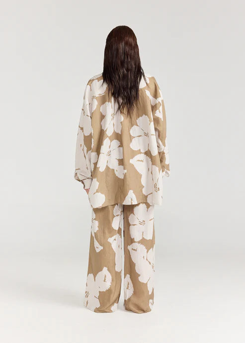 Brooklyn Shirt - Olive Bloom
