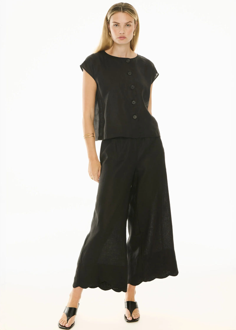 Safria Pant Scallop - Black