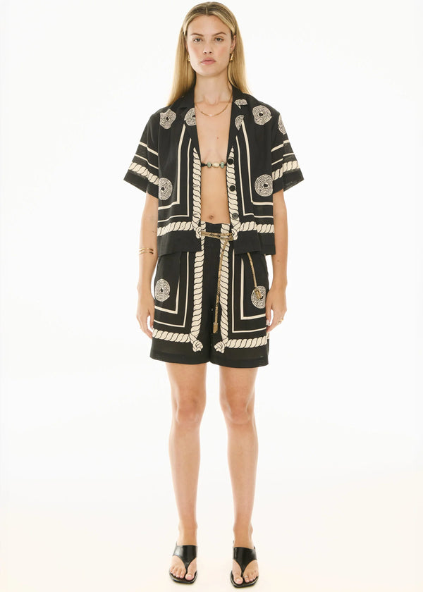 Tangle Shirt - Black/Pebble